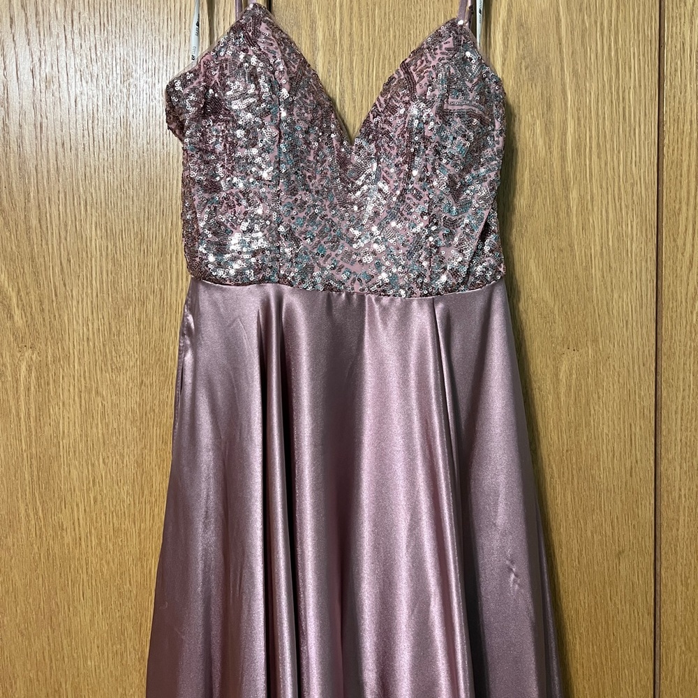 Jules & Cleo prom dress, light mauve, size 2